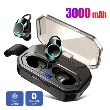 

Bluetooth TWS 5.0 Wireless Earphones Waterproof with 3000 mAh Power Bank Headphones Headset Auriculares Fone De Ouvido