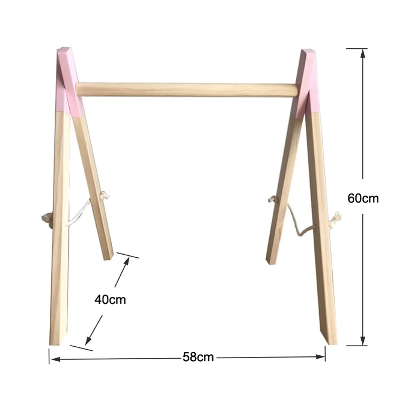Comprar Decoración de habitación de bebé nórdico juego de gimnasio juguete de madera para niños juguete de regalo para habitación infantil accesorios para fotografía