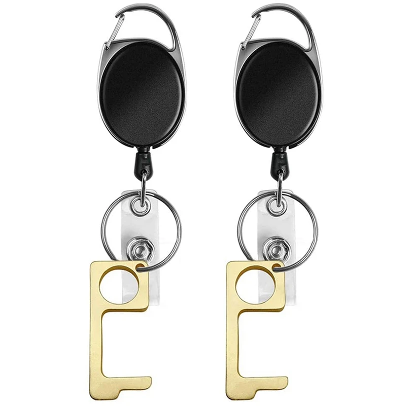 

Key Door Opener Closer Tool,Door Opener No Press,Door Keychain Stylus, Contactless Safety Door Opener,Keep Hands Clean