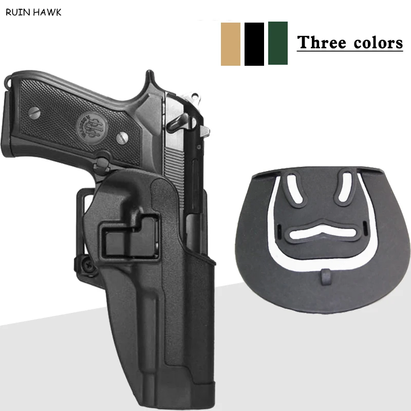 

Military Combat Beretta M9 92 96 Gun Holster Right Hand Tactical Airsoft Gear Hunting Gun Pouch Belt Holster Gun Accessories