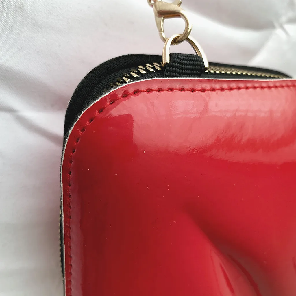 Женская сумка с дизайном в форме рта, клатч, Женская многофункциональная сумка-мессенджер на цепочке, одноцветная модная сумка#0919
