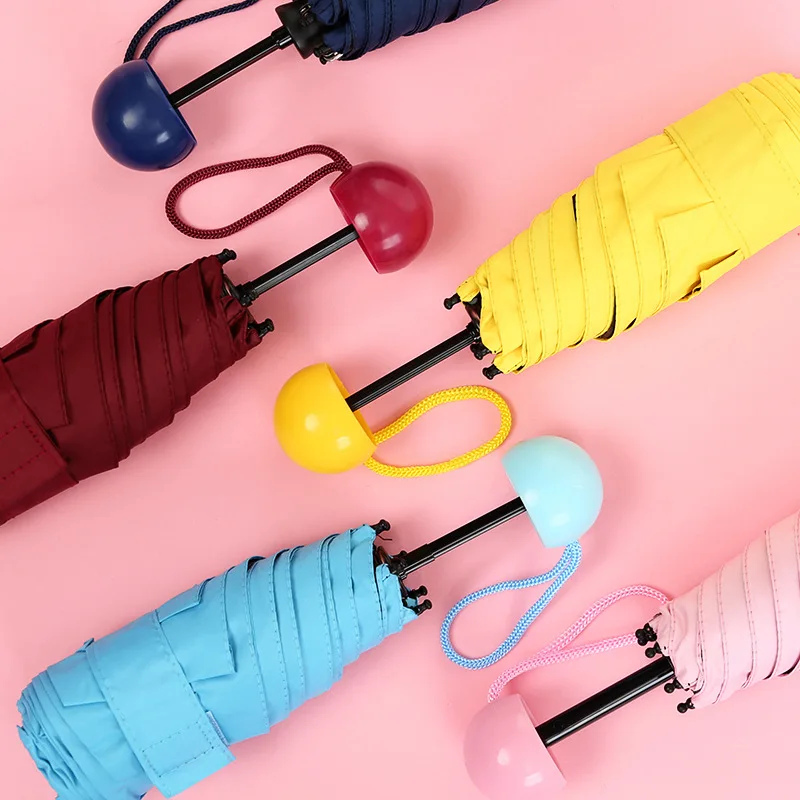 

Capsule Umbrella Half off Vinyl Umbrella Ultra-Light Mini Pocket Sun-resistant Folding Umbrella All-Weather Umbrella Advertiseme