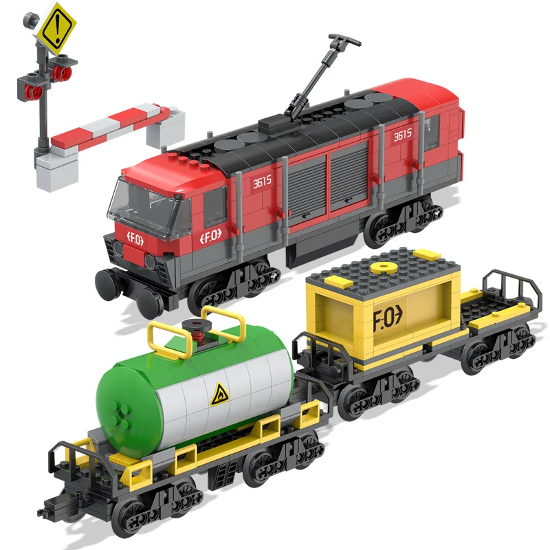 

854PCS City Train Passenger Station Track Railway Model Building Blocks Sets Bricks Kid Toy Compatible Legoinglys Christmas Gift