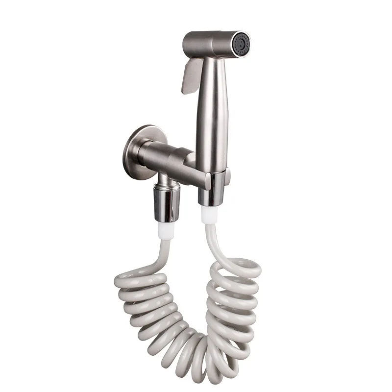 Bidet sprayer kit. Набор распылителя биде из нержавеющей стали. Настенный Регулируемый унитаз биде кран 3 метра шланг Ванная комната шайба кран Набор - Цвет: Bidet sprayer kit.