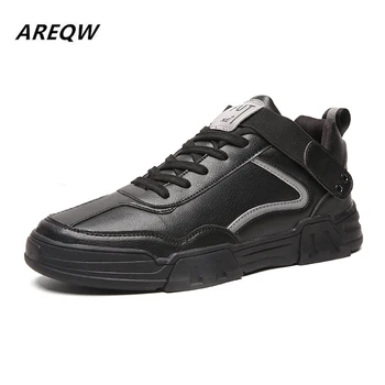 

2019 Men's Casual Shoes Spring and Autumn Round Head Solid Color Wild Fashion Trend Flat Wearable Comfortable Men's Shoes