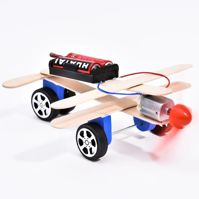 

Children Handmade Homemade Glider Science And Technology Physics Experimental Model Plane DIY Material Box Model Airplane Boy To