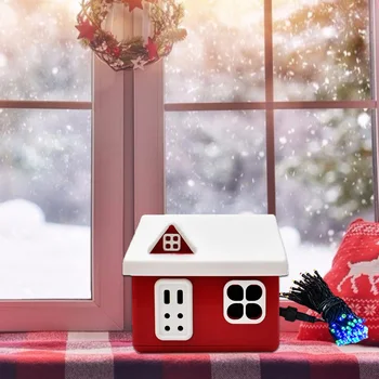 

Christmas Hut Colored String Lights Energy Water Activates DIY Decoration Self-powered Xmas Decor for Children Bedroom Gifts