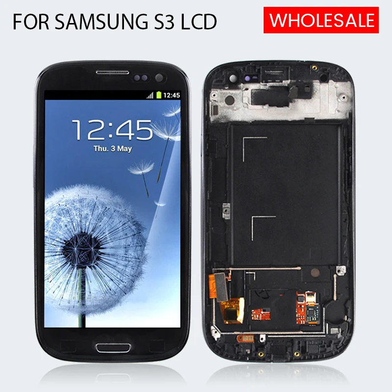 Бесплатная доставка для Samsung Galaxy S3 Lcd I9300 дисплей сенсорный экран дигитайзер в