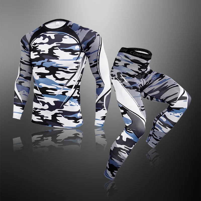 

Compression Men's Sport Suits Quick Dry Running Sets Clothes Sports Joggers Training Gym Fitness Tracksuits Sportswear 2-Pcs/Set