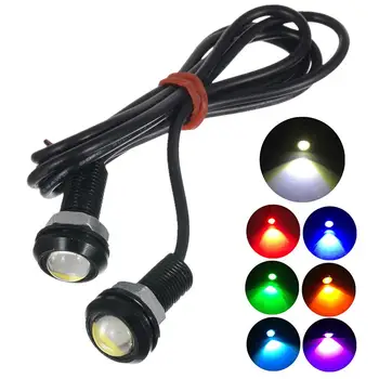 

9W Car LED Eagle Eye Light DRL Daytime Running Strobe Fog Lights 12V 18MM Reversing Parking Signal Lamp Waterproof Light