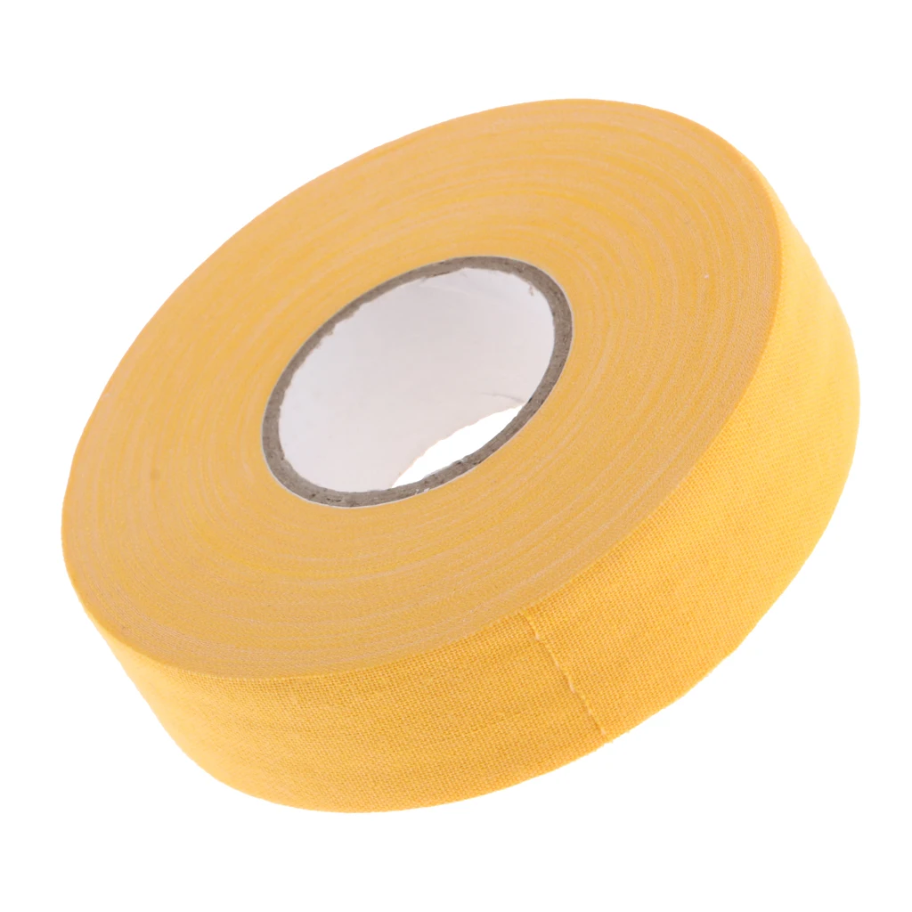 1 Roll  Hockey Cloth Tape Waterproof Adhesive Ice Hockey Lacrosse Stick Wrap Grip Cotton