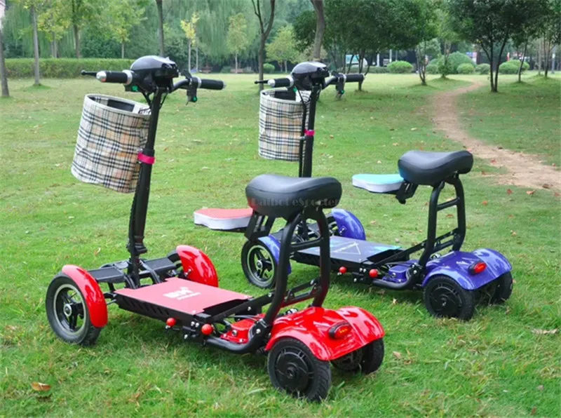 Daibot Electric Elderly Scooter 4 Wheels Electric Scooters 10 Inch 500W Foldable Electric Scooter For Disabled BlueBlackRed (34)