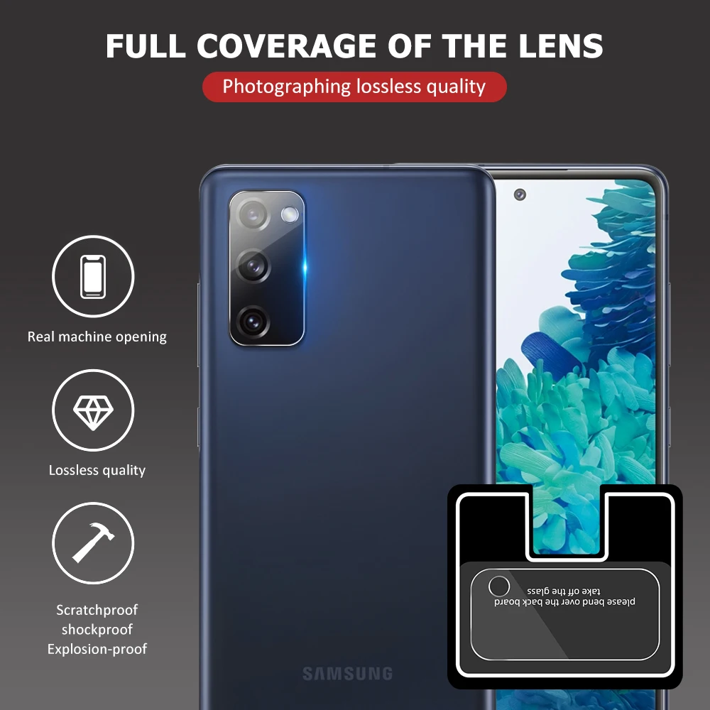 Объектив камеры защитная пленка из закаленного стекла для Samsung S20 FE + Примечание 20