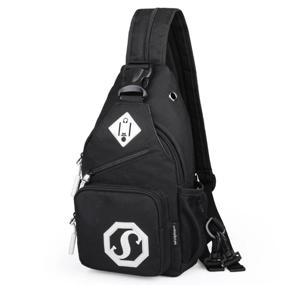 Female Multifunctional Chest Bags Women's Shoulder Messengers Bag Waterproof Oxford Crossbody Bags for Women Daypack Travel Bag