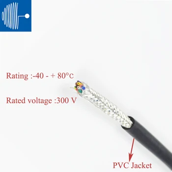 

TRIUMPHCABLE RVVP power line 1.5MM PVC jecket signal control shielded 5-core shielded wire and cable Temperature resistance 70 ℃