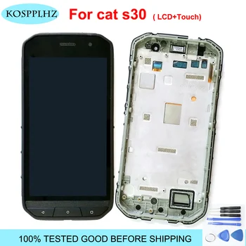 

KOSPPLHZ Original For CAT S48c LCD Display And Touch Screen Digitizer Assembly With Frame 5" 100% Fit Repair Parts With Tools