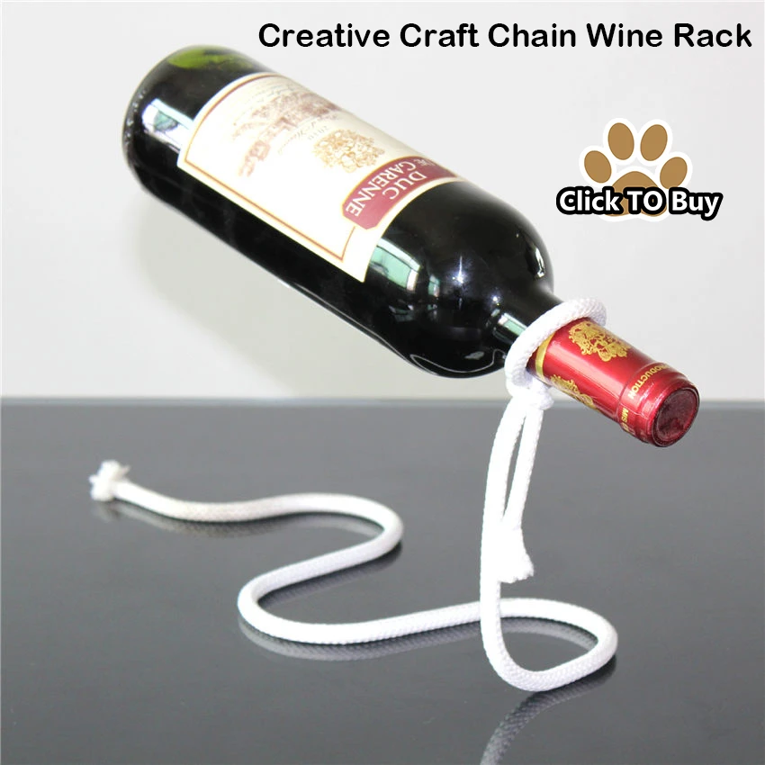 Creative-Craft-Chain-Wine-Rack-Magic-3D-Suspended-Alcohol-Bottle-Holder-White-Rope-Wine-Bottle-Holder