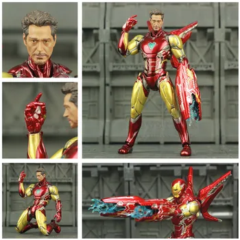 

Marvel Avenger 4 Endgame Iron Man MK85 6" Action Figure Ironman Mark 85 Nano Suit Armour KO's SHF Tony Stark Legends Toys Doll