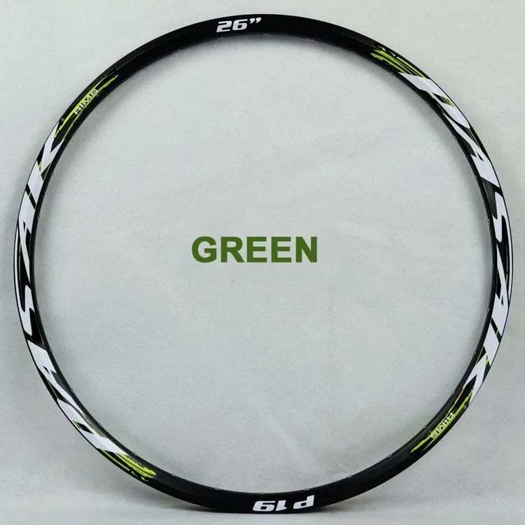 Колеса Pasak MTB диски 26 27,5 29 алюминиевый сплав 24H 32H 21 мм Глубина дисковый тормоз велосипед Aro 29er велосипед клинчер кольцо felgen - Цвет: 27.5 Green 24H 2pcs