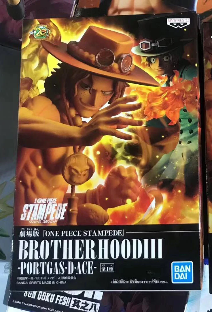 Японское аниме "ONE PIECE STAMPEDE" оригинальная Коллекционная Фигурка Banpresto BROTHERHOOD III-PORTGAS0.D. ACE
