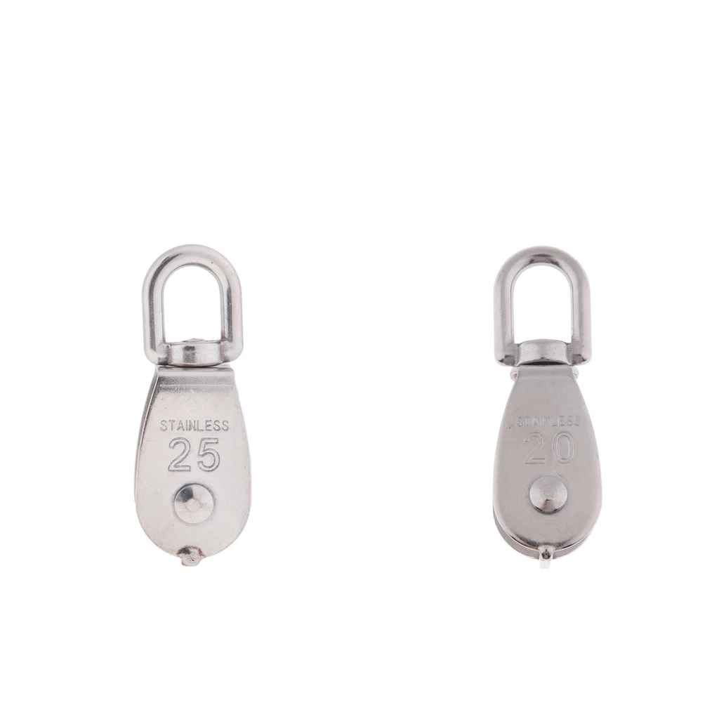 M20 and M25 Wire Rope Crane Lifting Lift Hanging Pulley Block Swivel Eye Single Pulley