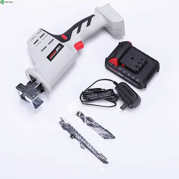 

21V Wood Angle Cutting Cordless Alternating Saw Kit Portable Electric Saw Blades Metal Woodworking Tool with Lithium Ion Battery
