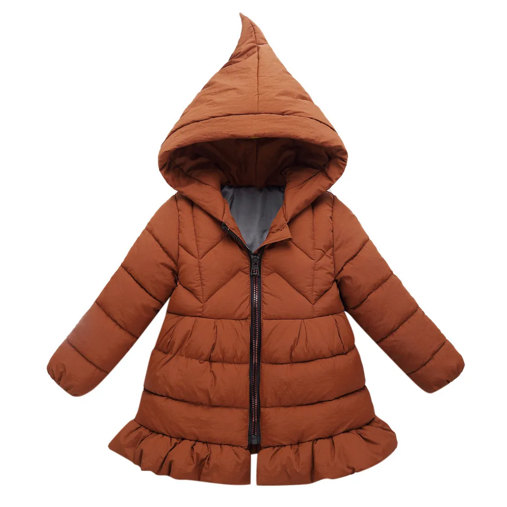 ARLONEET/Осенняя куртка для малышей пальто для девочек Детская верхняя одежда плотные теплые объемные худи для девочек, куртки Детская куртка