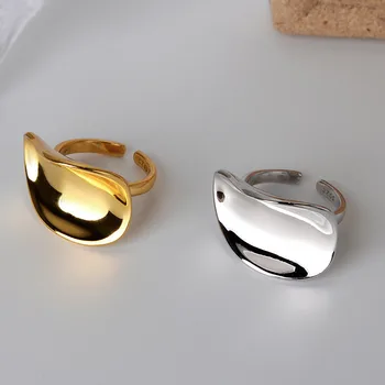 

Simple Exaggerated Irregular Smooth Ring Female Cold European and American Style Open Ring