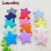 10pcs Stars Silicone Beads 15Colors Baby Teethers Food Grade Baby Teething Toys For Pacifier Chain Necklace DIY Accessories 1