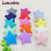 10pcs Stars Silicone Beads 15Colors Baby Teethers Food Grade Baby Teething Toys For Pacifier Chain Necklace DIY Accessories 1