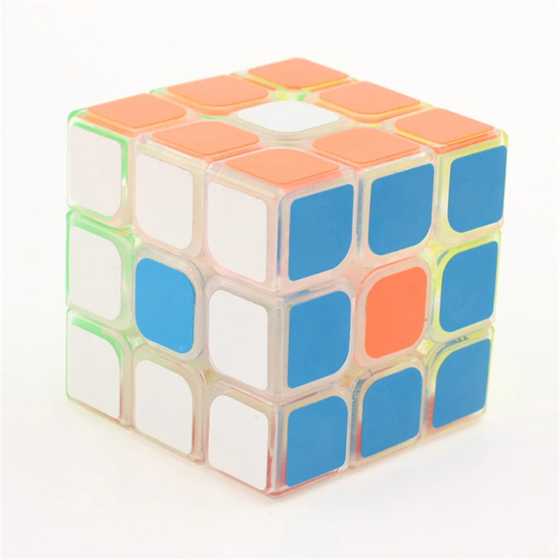 

Yongjun GuanLong transparent 3x3x3 Magic Cube Puzzle Toys for Challenge Toys For Children Kids cubo magico