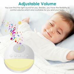 Machine de sommeil pour bébé, appareil à bruit blanc, Rechargeable par USB, minuterie d'arrêt, lecteur sonore, veilleuse 