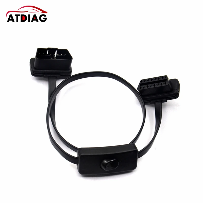 Сплиттер OBD2 с удлинительным кабелем переключателя ультратонкий кабель для