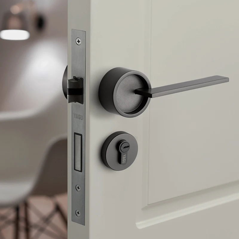  1 Set Simple Fake Door Lock American Style Retro Bedroom Door Handle Lock Interior Anti-theft Room  - 4000065263041
