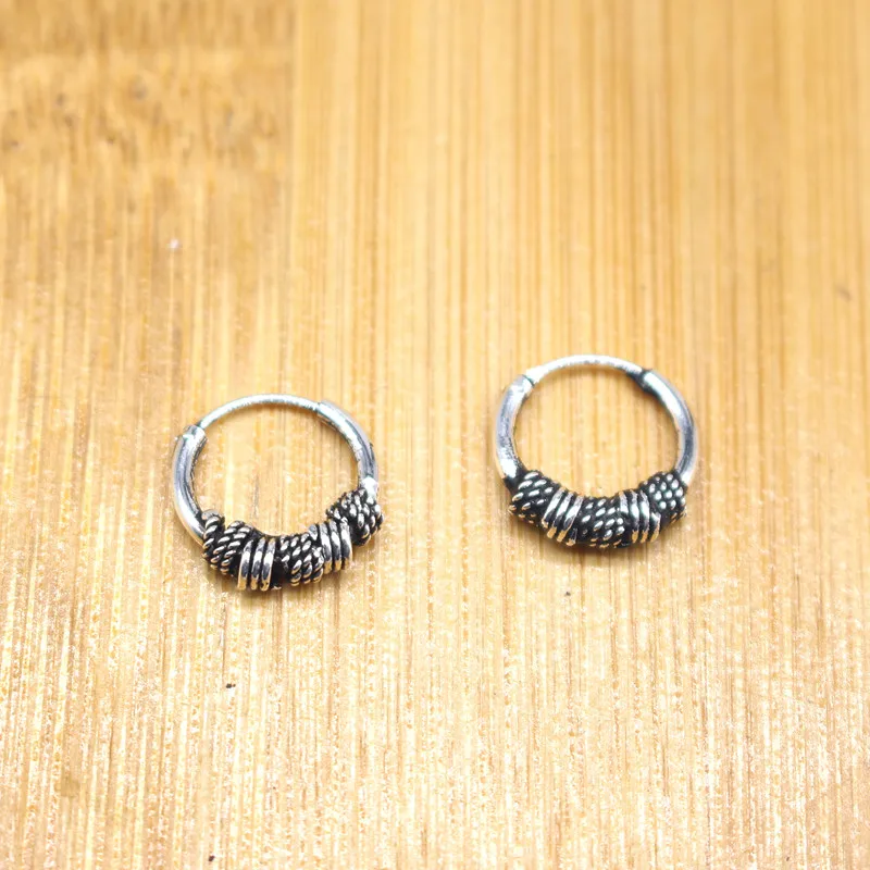 1 пара минималистичные женские круглые серьги-гвоздики в этническом стиле |