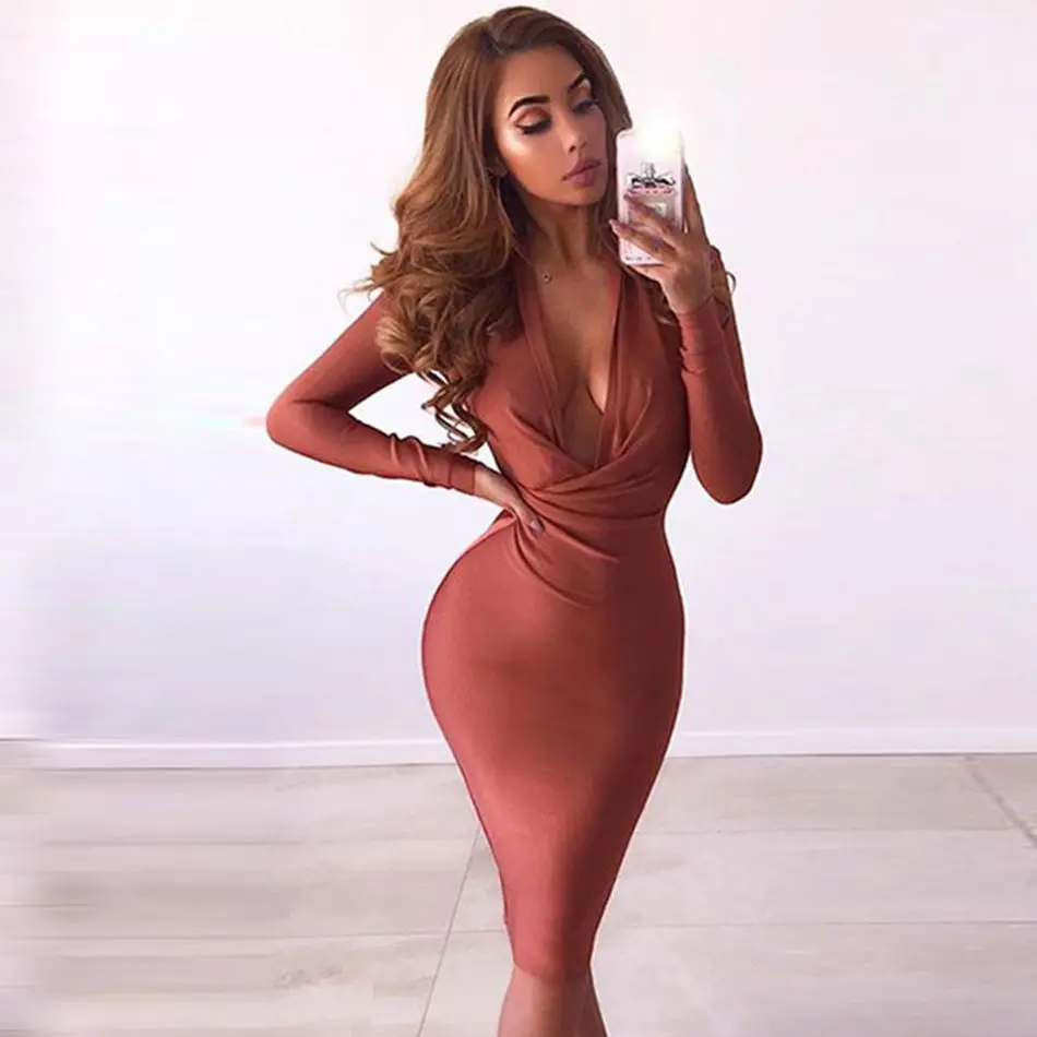 Seamyla-2019-New-Bandage-Dress-Women-Long-Sleeve-Sexy-V-Neck-Celebrity-Evening-Party-Dresses-Bodycon (1)