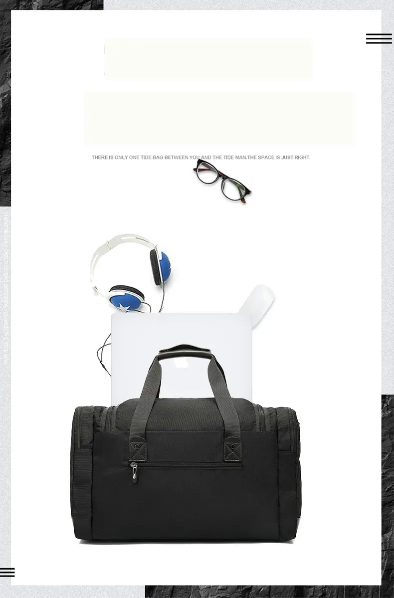 Мужская модная трендовая Индивидуальная сумка Большая вместительная Мужская короткая деловая дорожная сумка через плечо B46-43
