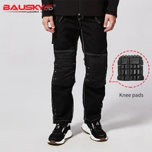 Bauskydd 129 осень/зима рабочие штаны черная рабочая одежда с несколькими карманами мужская одежда безопасные рабочие брюки комбинезоны