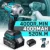 20V Brushless Electric Impact Wrench 520N.m Rechargeable 1/2 Socket Cordless Wrench Screwdriver Power Tools for Makita Battery