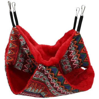 

Hamster Double Sided Cage Hammock Pet Sleeping Bag House Hanging Bed for Small Animal Guinea Pig Rat Hedgehog