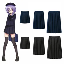 Женская летняя японская юбка с высокой талией в консервативном стиле, костюм для школьниц JK, Матросская форма, плиссированная юбка 6XL