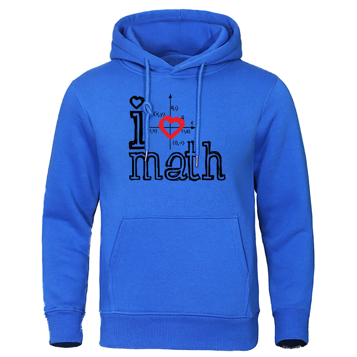 Толстовка с надписью I Love Math, свободная брендовая одежда, креативные математические толстовки с капюшоном, пуловер с принтом логотипа, осенняя теплая толстовка, Мужская Уличная одежда - Цвет: blue 6-1