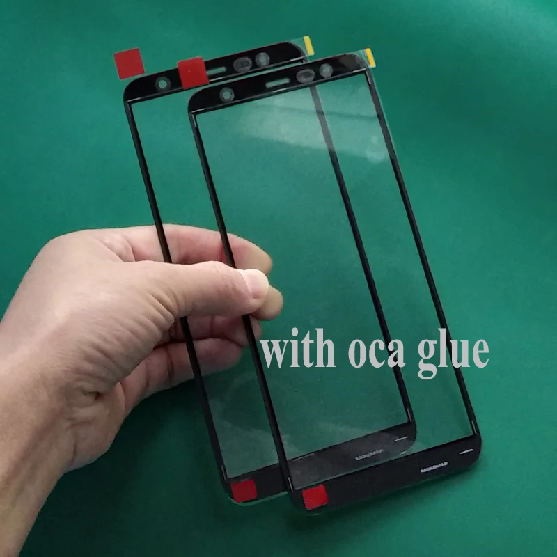 5 шт. оригинальное стекло + ОСА клеевая пленка для Samsung Galaxy J6 J4 Plus J8 2018 J810 J400 J600 J610 J415