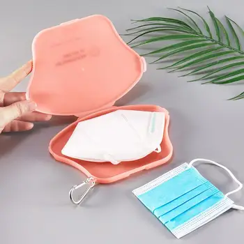 

Mask Storage Box Temporary Storage Box Solid Color Double Buckle Receipt Storage PP Plastic Box Mask Storage Box Mask Organizer