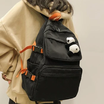 

Original Design College Student Lightweight Panda Backpack Travel Bag & Nylon Material 30cm In Width 43cm In Height 12cm