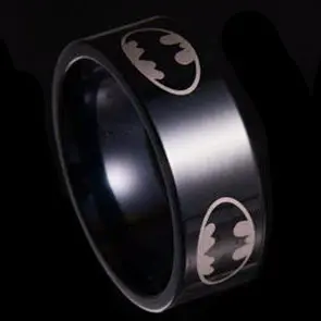 4 мм яркое Полированное серебряное титановое кольцо для мужчин и женщин - Цвет основного камня: JR2009BK 8mm