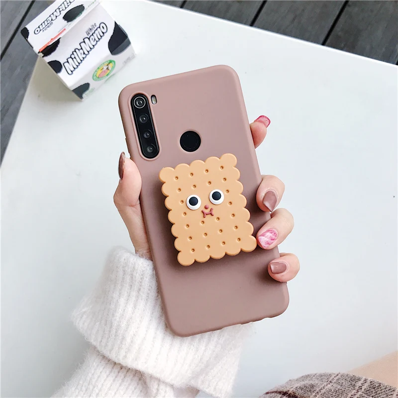 3D Silicone Cartoon Phone Holder Case For Xiaomi Redmi Note 10 Redmi Note 10 Pro Note 10S 9 8T K30 Pro K40 Pro mi poco F3 Cover