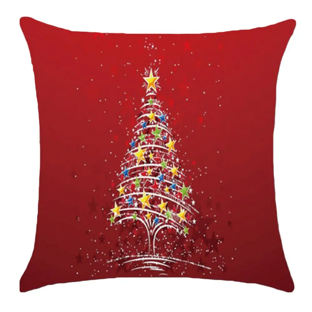 Style 9 Merry Рождественская наволочка для подушки с оленем белье Площадь бросок Наволочка подушки наволочка на Рождество вечерние украшения автомобиля размером 45*45 см - Цвет: Style 9