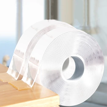 

1M/3M/5M Reusable double-sided adhesive nano magic tape detachable strong no residue tape washable tape