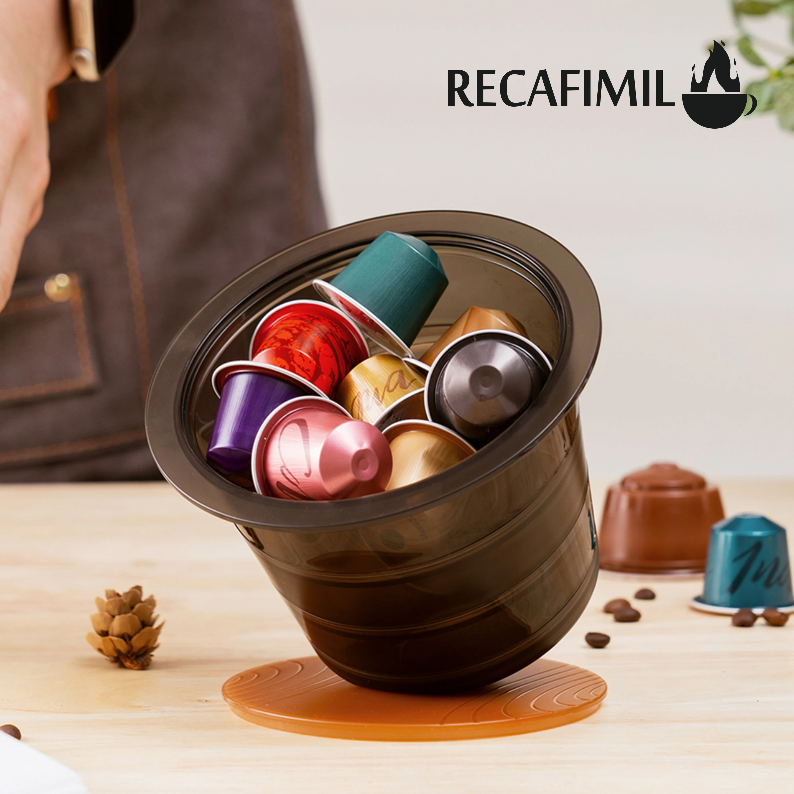 Portacapsule Per Caffè Organizer Storage Box Pods Contenitore Per Nespresso Vertuoline Dolce Gusto Per Bustina Di Tè/Dispenser Per Bustine Di Zucchero